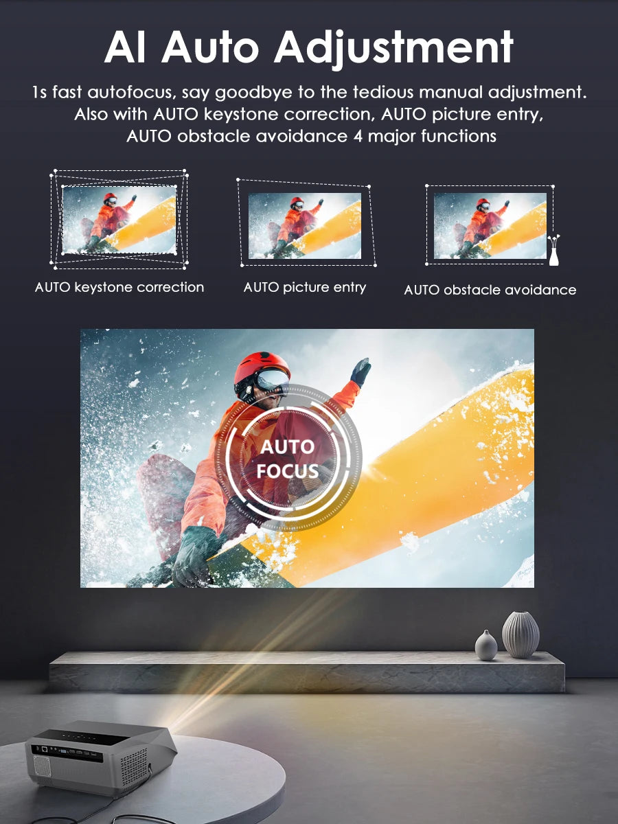 Auto Focus 4K Projector