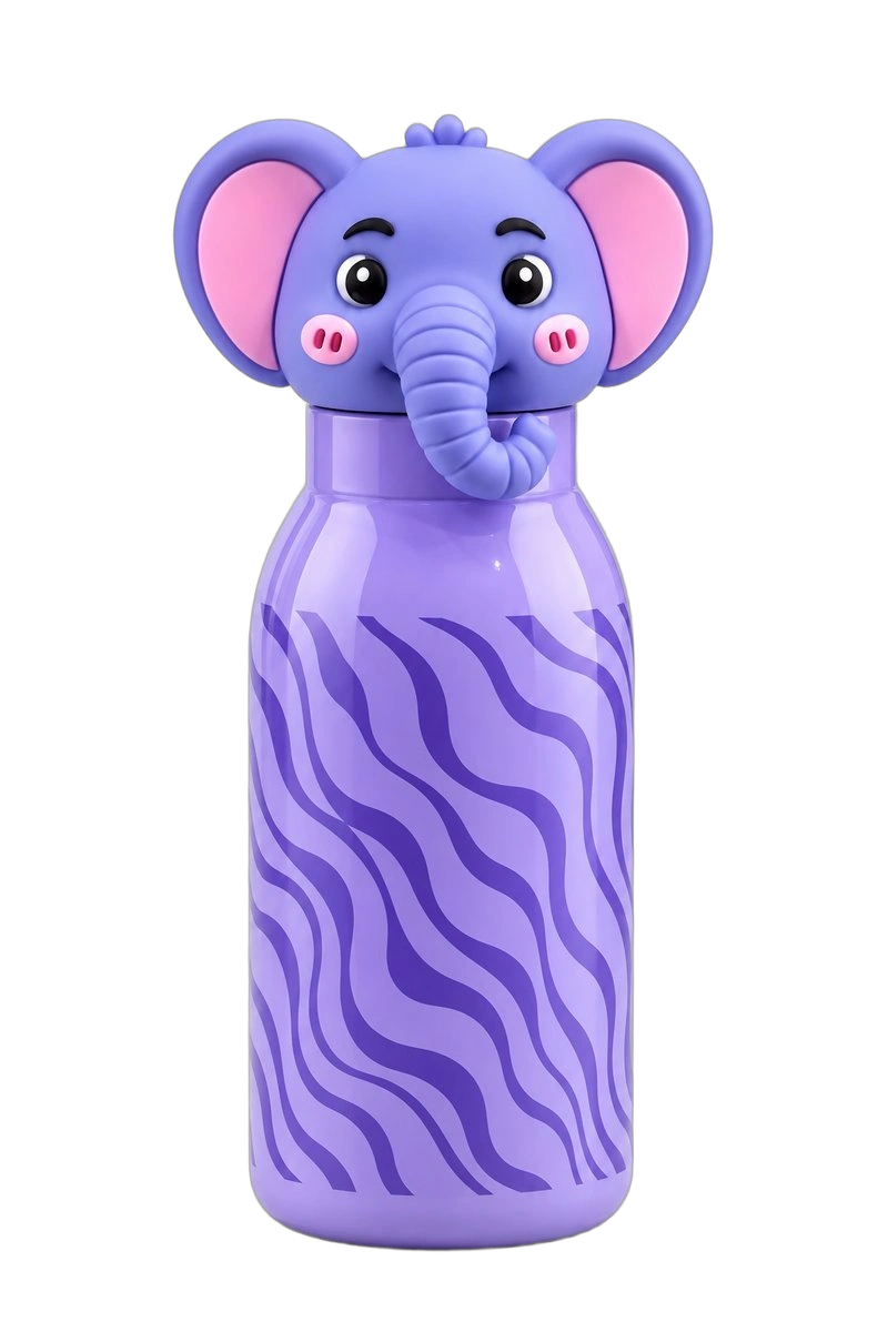 Elephant Character Water Bottle