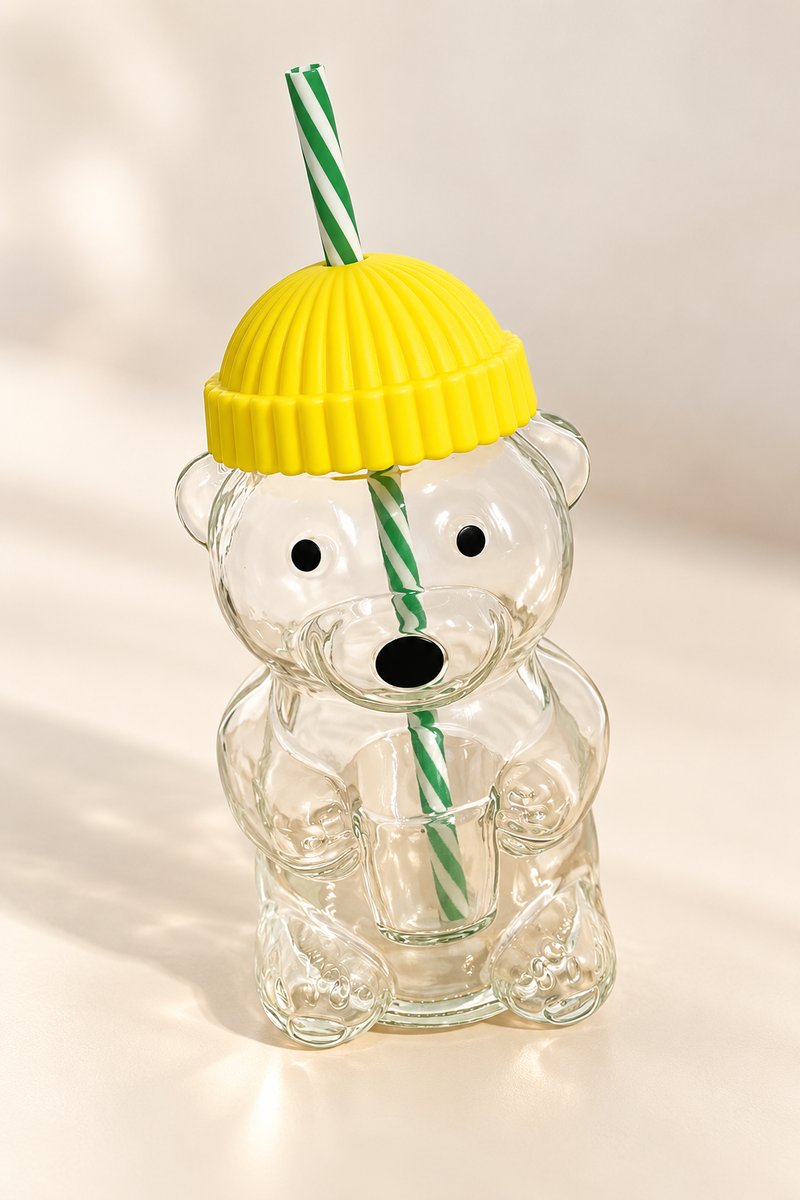 Bear Glass Cup